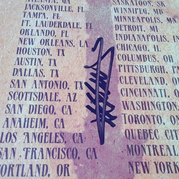 The Pretty Reckless Autographed 2013 Tour Poster - Picture 6 of 7